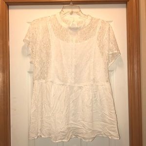 White lace top